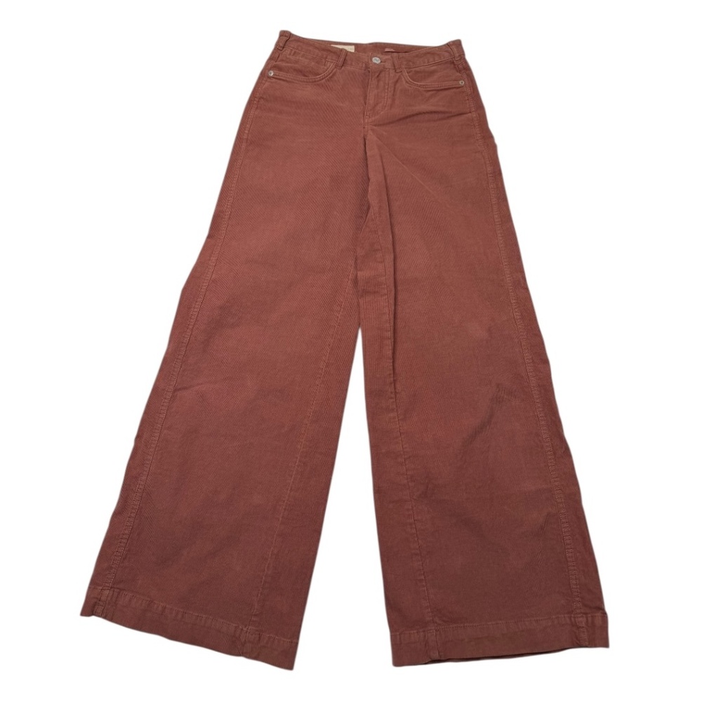 Anthropologie Pilcro The Gwen Wide Leg Pants in Rust - Picture 3 of 13
